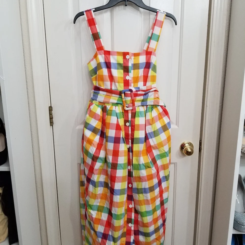 Rare Christopher John Rogers plaid dress - Picture 2 of 11